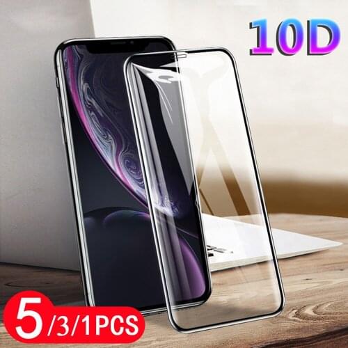 5/3/1Pcs cover protective film for iphone SE 2020 11 pro X XS MAX XR 8 7 6 6s plus tempered glass phone screen protector glass