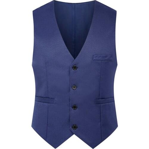 2021 Vest Men Spring Autumn Mens Slim Dress Business Suit Vest Men Gilet Colete Fashion Waistcoats Masculino Gilet Big Size 5XL
