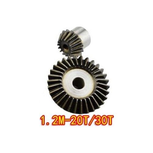 1.2M-20T/30T Precision 90 Degree Bevel Gear Umbrella Steel Gear