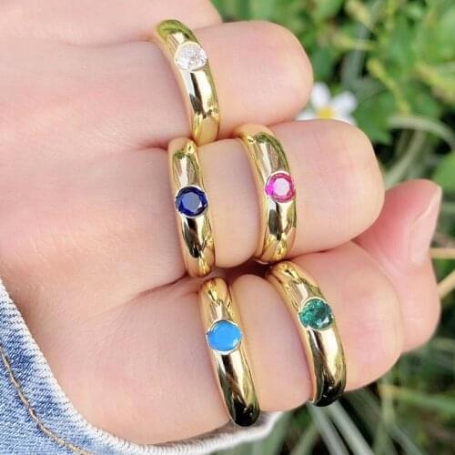 10 Pieces Gold rings adjustable rings for women zircon jewelry crystal rings for women fashion jewelry accessories 51480