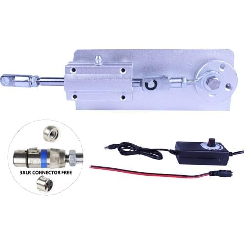 DC 12V Reciprocating Linear Motor + Speed Control Power Supply DIY Reduction Motor DC Linearly Motor Telescopic Linear Actuator