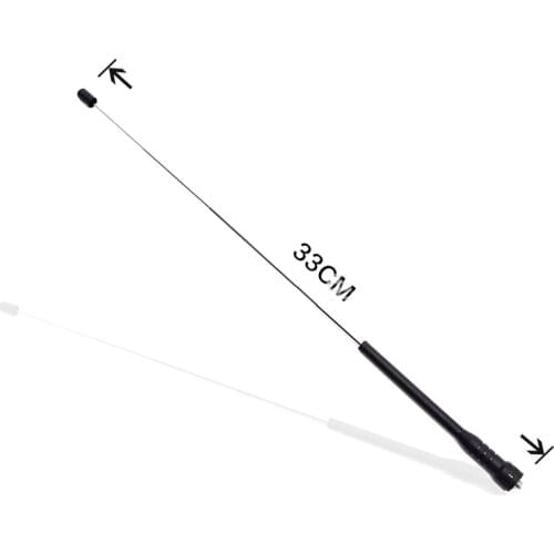 2PCS Antenna Telescopic SMA-Female High Gain Dual Band Antenna For Baofeng BF-888S UV-5R UV-82 Ham Walkie Talkie Radio