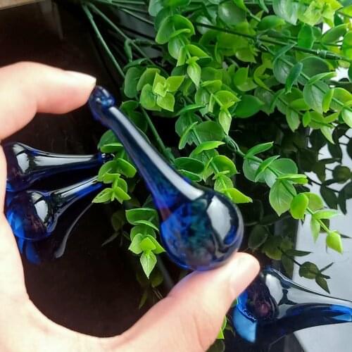 5 PCS 60 Mm Blue Water Drop Crystal Pendant DIY Crystal Glass Loose Bead Curtain Accessory Home Decor Chandelier Accessory