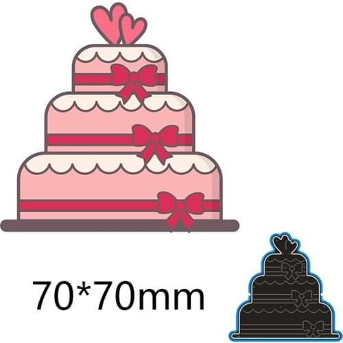 70*70mm Birthday Cake branches Stencil DIY Scrapbooking Photo Album Embossing Decorative Paper Card Craft