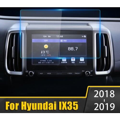 9.6 inch For Hyundai IX35 2018 2019 Tempered Glass Car Navigation Screen Protector LCD Touch Display Film protective Sticker