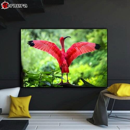 Animal birds 5D Diamond Painting Red bird Picture Of Rhinestones Diamond Embroidery Full Round Mosaic Stones Craft Holiday gift