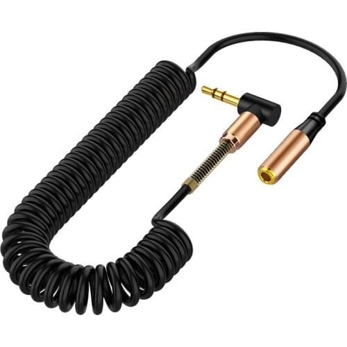 3.5mm Audio Cable 3.5 Jack AUX Audio Extension Cable Spring Headphone Code For Phone Car Speaker MP4 Headphone Xiaomi