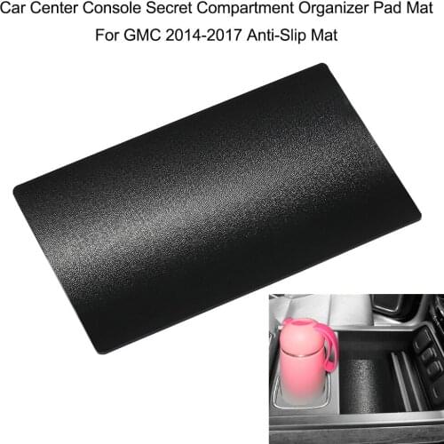 Car Center Console Secret Compartment Organizer Pad Mat For GMC 2014-2017 Anti-Slip Mat