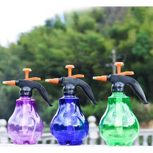 New 1.5L Adjustable Pressing Rod Garden Plant Flower Watering Pot Can Moister Sprayer Flowers Seedling Sprayer Container