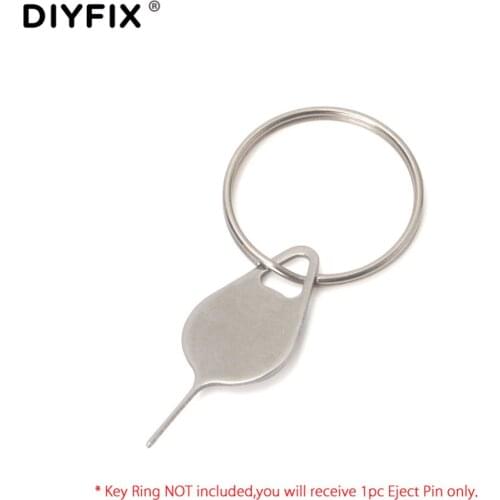 DIYFIX 5PCS Sim Card Tray Removal Eject Pin Key Tool Stainless Steel Needle for Apple iPhone iPad Samsung xiaomi Huawei