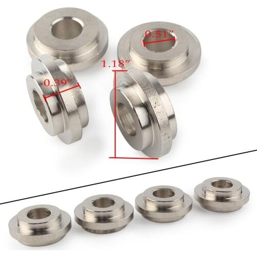 Motorcycle Handlebar Riser Solid Mount Bushings Adapter Kit For Harley Bobber 1973-2018 & Sportsters 1973-2003 4PCS/SET