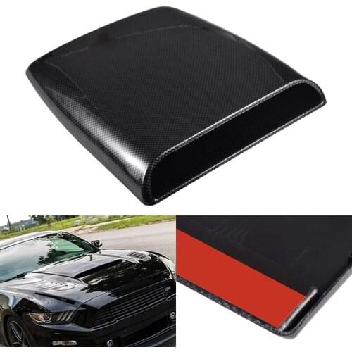 Car Air Flow Vent Cover Universal Car Decorative Air Flow Intake Hood Scoop Bonnet Vent Sticker Cover Hood Carbon Fiber