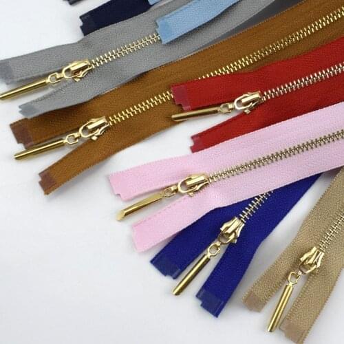 Meetee 2/5pcs Metal Zipper 3# 40/50/60/70cm Open End Zip for Sew Bags Purse Down Jacket Skirt Clothing Sewing Accessory ZA048