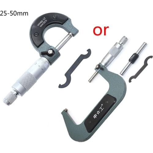 Micrometer 25-50/50-75/75-100mm Metric Carbide Gauge Standards Caliper