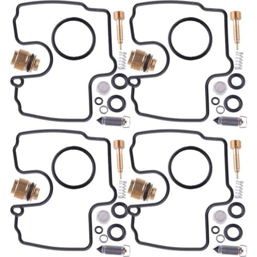 4 Sets Motorcycle Carburetor Carb Repair Rebuild Kit Fit for Yamaha YZF-R1 YZF R1 1998 1999 2000 2001