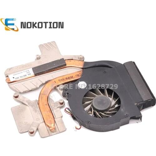 NOKOTION 60.4BU07.001 Radiator for Gateway TJ65 CPU GPU cooling heatsink heater with fan full test