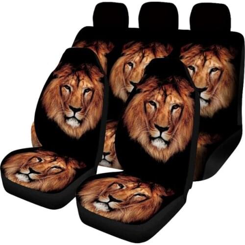 Aimaao Lion Full Set Car Seat Cover Easy to Install Universal Fit Auto SUV Truck Sedan For VW Mercedes W203 Housse Voiture