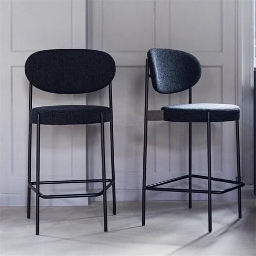 Modern Nordic Bar Chairs Stool Iron Industrial Stool Kitchen Chair Livingroom furniture Lounge Chair Minimalist American Style