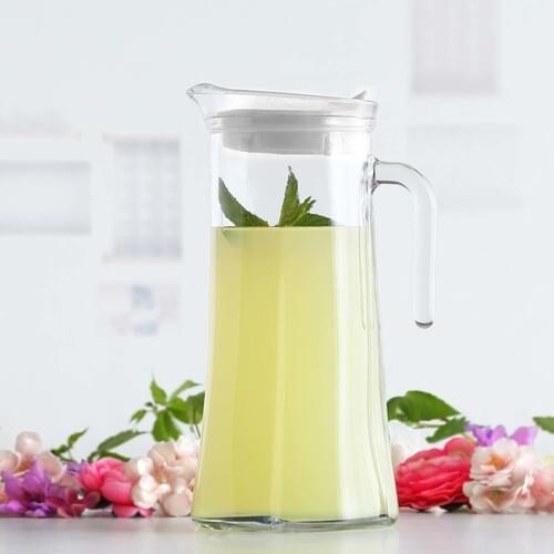 Lava Trojan Single Jug Glass Water Wine Soft Drink Beverage Kitchen Decor Fruit Juice Water Resistance Cap Service