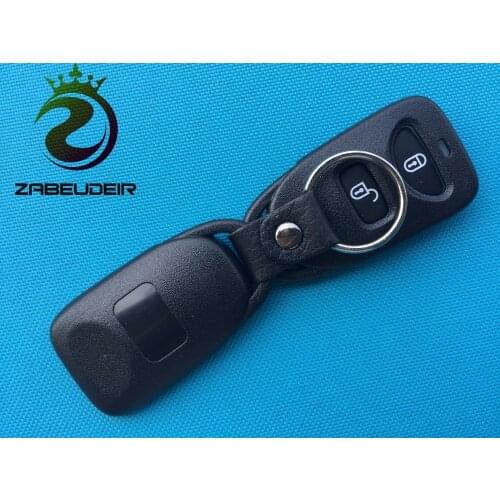 ZABEUDEIR 1pcs New Replacement Key Case For Hyundai Santa Fe Tuscon 2 Button REMOTE FOB SHELL CASE