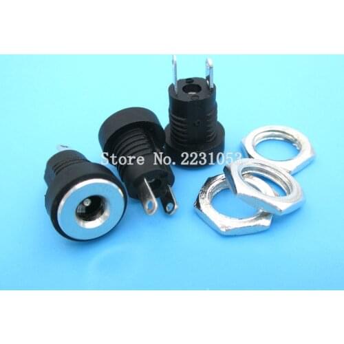 10PCS/LOT 3.5*1.3MM DC power Outlet In The DC-022B Jack All-copper Material Charging Socket Connector DC022B