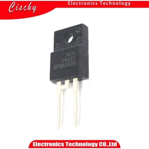 10PCS SF10A400H SF10A400 Ultra-fast recovery rectifier diode 10A 400V TO-220F