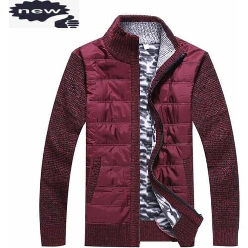 2021 New Casual Cardigan Knitting Sweaters Men Winter Thicken Warm Outerwear High Street Solid Color Zipper Sweater Jacket M-3XL