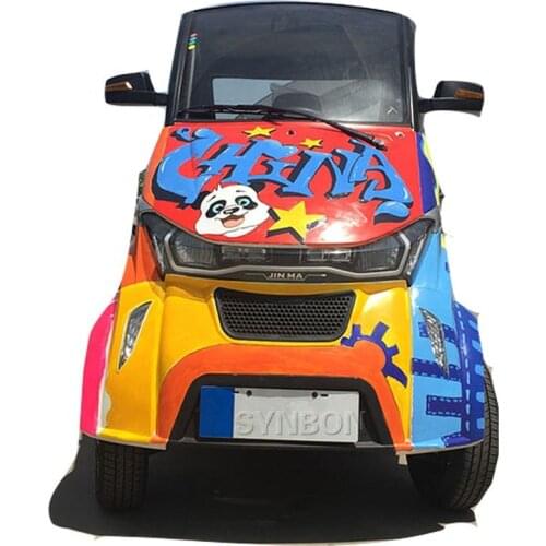 Painted Electric Vehicle For Adults Closed Cabin 4 Seater With CE EEC 50KM/Hour