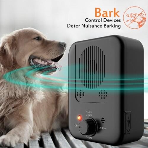 Anti Barking Device Pet Dog Ultrasonic Anti Barking Collars Repeller Outdoor Dogs Stop No Bark Control Training Device Supplies