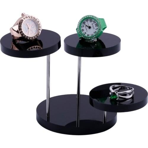 Free Shipping 2pcs 50-70mm Movable 3 Layers Clear Pendants Rings Display Stand,Fashion Jewelry Display