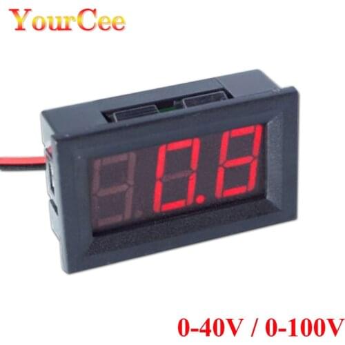 0.56" Digital Voltage Meter LED Display 3-wire DC:0-100V Detection of DC voltmeter Voltage Tester