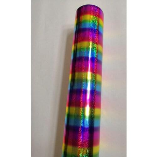 Holographic foil hot stamping foil colorful little dot pattern hot press on paper or plastic 64cm x120m