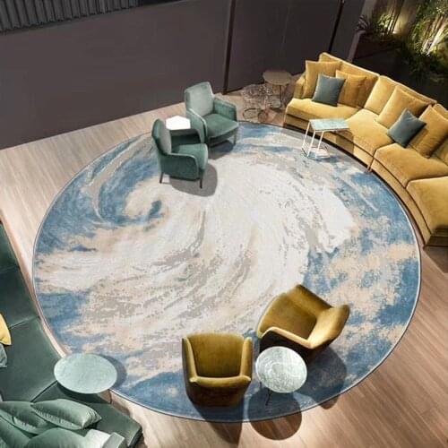 Circular carpet sitting room is contemporary and contracted Nordic INS wind tea table blanket small ground MATS bedroom