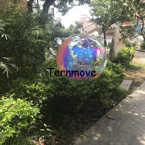 Holographic rainbow Reflective Ball Inflatable Mirror Balloon inflatable mirror balloon, inflatable reflective balloon