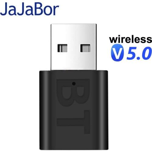 JaJaBor Wireless USB Bluetooth 5.0 Receiver Transmitter For Car 3.5mm AUX Stereo Music Audio Adapter Bluetooth Receiver Car Kit
