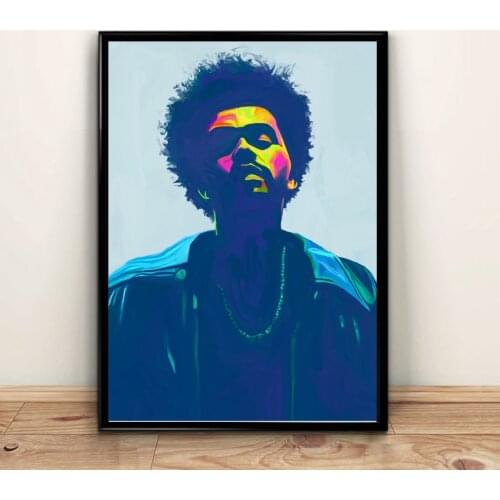 Painting The Weeknd Blinding Lights Starboy Rap Music Album Poster Prints Wall Art Canvas Picture Living Bedroom Home Decoration