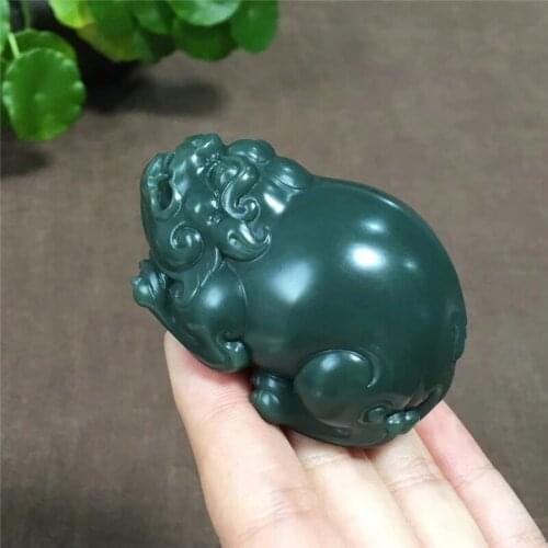 Hetian jade and jade handcuffs, sapphire, fine material, skillful carving, three-dimensional carving, sugong carving, pla hp21