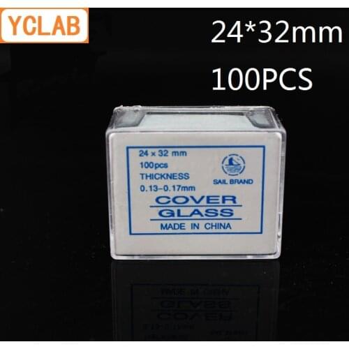 YCLAB 100PCS 24*32mm Cover Glass Medical Laboratory Equipment