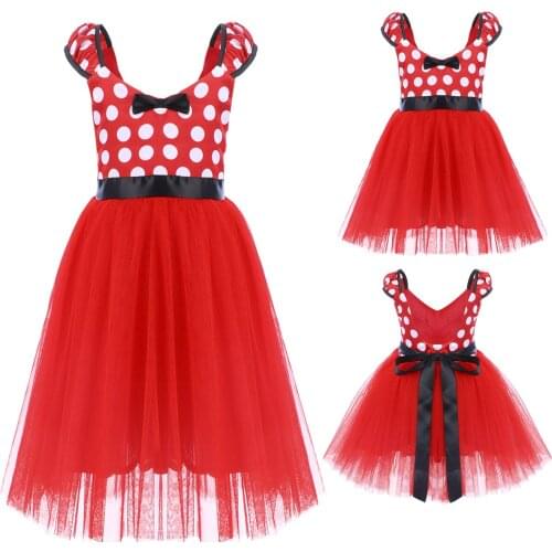 Girls Dress Tulle Spliced Knee Length Formal Party Dresses Stylish And Adorable Theme Party Birthday Party