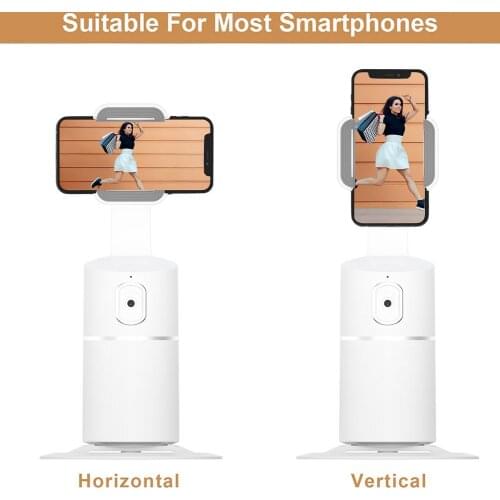 Portable All-In-1 Smart Selfie Stick 360 Degree Rotation Auto Face & Object Tracking Camera Phone Mount Holder