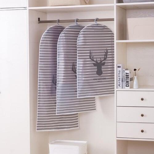 Waterproof Clothes Dust Cover for Coats Suit Kids Dress Clothes Covers Household Hanging Coat Bag Clothing Dustproof Sleeve