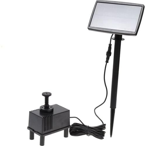 Solar Power Fountain Pool Water Pump Panel Submersible Watering for Garden Pool Pond Patio Decoration - 5M