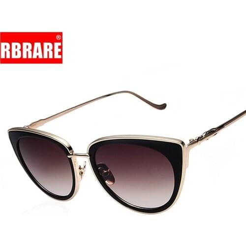 RBRARE Metal Frame Cat Eye Women Sunglasses Female Sunglasses Famous Brand Designer Alloy Legs Glasses oculos de sol feminino