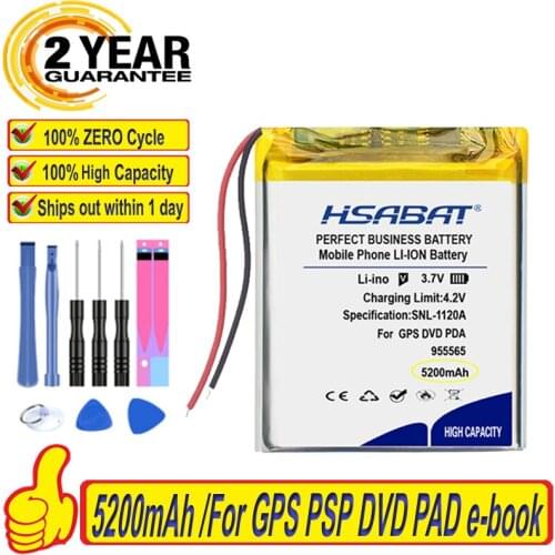 Top Brand 100% New 5200mAh 955565 Battery for Power Bank Bluetooth Speakers Tablet DVD Batteries