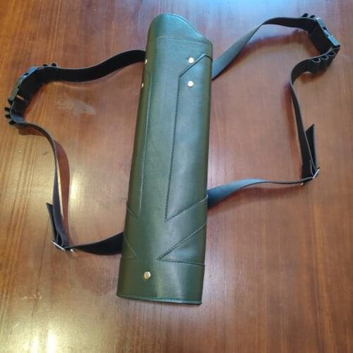 Green Arrow Season 5 Cosplay Mens Halloween Carnival Party Costume Accessories Leather Quiver Green Arrow Quiver