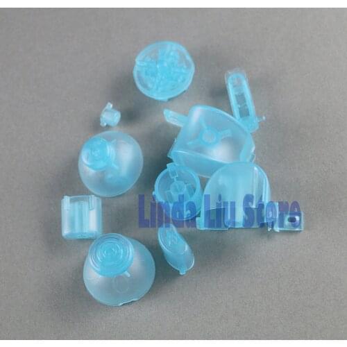 20sets Solid and Transparent color For Gamecube Controller Mod Colorful Complete button set with Thumbsticks for N GC button set