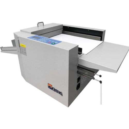 English version70-450g Coated paper Paper Creasing Machine A3 high speed electric paper fold machine Automatic folding machine