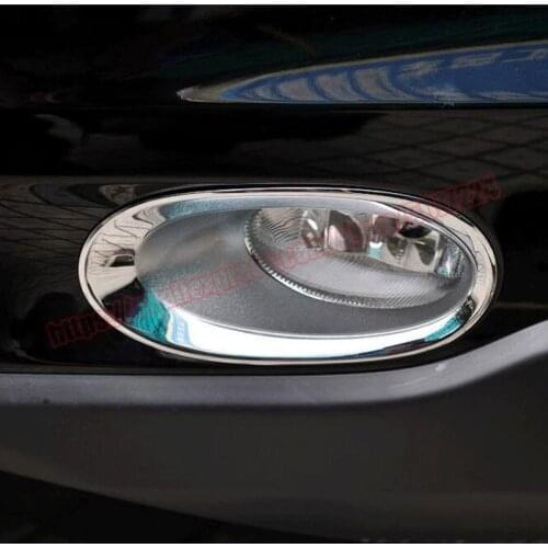 For Honda CRV CR-V 2010 2011 2PCS ABS Chrome Head Front Fog light Lamp Cover Trim