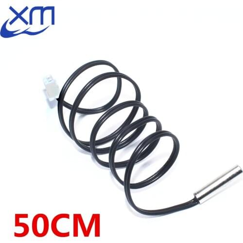 Hot 50cm NTC Thermistor Temperature Sensor Waterproof Probe Wire 10K 1% 3950 W1209 W1401 cable