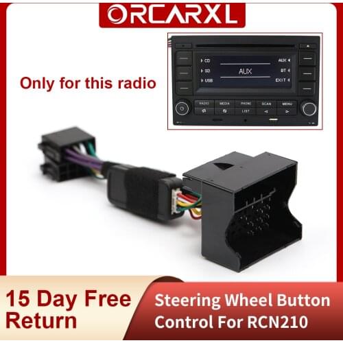 Multifunction Steering Wheel Button Control Canbus Gateway Simulator Adapter Plug for VW RCN210 Car Radio